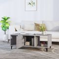 vidaXL Konferenčný stolík sivý sonoma 102x50x40cm kompozitné drevo