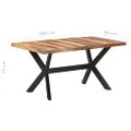 vidaXL Jedálenský stôl 160x80x75 cm, drevený masív s medovým náterom