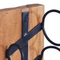 vidaXL Stojan na víno pre 6 fliaš 35x35x100 cm teakový masív