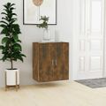 vidaXL Botník dymový dub 60x35x70 cm spracované drevo
