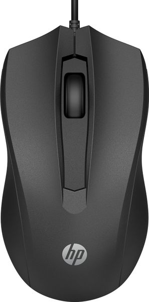 HP 100/Kancelárska/Optická/1 600 DPI/Drôtová USB/Čierna
