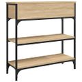 vidaXL Konzolový stolík dub sonoma 72,5x25x75 cm kompozitné drevo