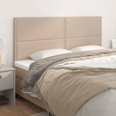 vidaXL Čelo postele Cappuccino 180x5x118/128 cm umelá koža