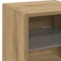 vidaXL TV nástenné skrinky s LED osvetlením 2 ks Artisan Dub