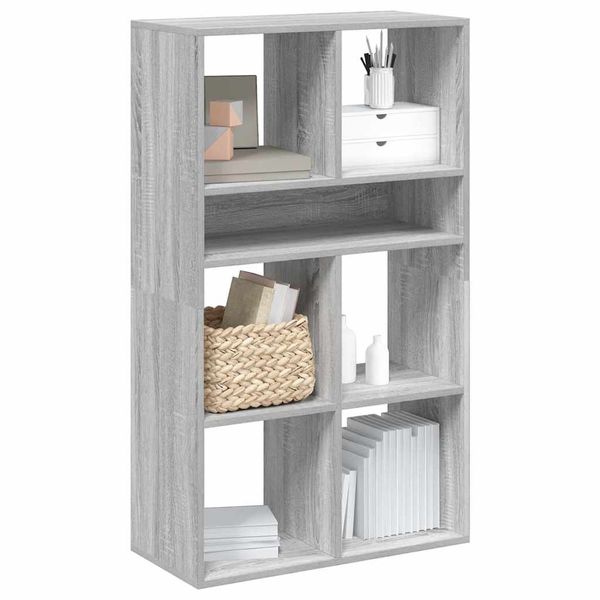 vidaXL Knižnica sivý dub sonoma 66x31x112 cm spracované drevo