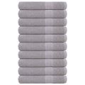 vidaXL Uteráky FROGN 10 ks sivé 100x200 cm 360 g/m²