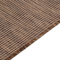 vidaXL Vonkajší koberec s plochým tkaním 80x250 cm hnedý