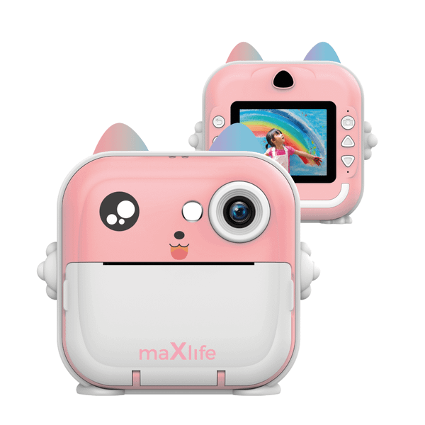 Maxlife MXPC-100 Pink prenosná tlačiareň, aplikácia, termopapier, ružová (OEM0200588)