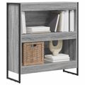 vidaXL Knižnica 80 x 30 x 86,5 cm Kompozitné drevo Sivý Sonoma