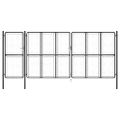 vidaXL Záhradná brána z ocele 500x200 cm antracitová