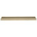 vidaXL Terasové nástenné police 2 ks dub 80x15x4 cm MDF
