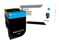 Vysoká výťažnosť - azúrová - originálna - kazeta s farbivom LCCP - pre Lexmark CS310dn, CS310n, CS410dn, CS410dtn, CS410n