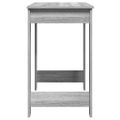 vidaXL Stôl sivý dub sonoma 100x45x75 cm kompozitné drevo