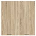 vidaXL Závesná skrinka Sonoma dub 80 x 31 x 80 cm Kompozitné drevo