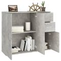 vidaXL Komoda betónovo sivá 91x29,5x75 cm spracované drevo