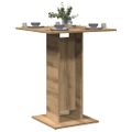 vidaXL Bistro stolík, dub artisan 60x60x75 cm, kompozitné drevo