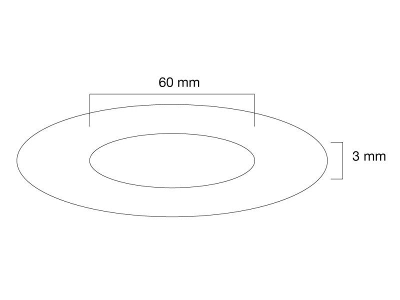 Neomounts  FPMA-CRW6 / Krytka pre stropný držák FPMA-C200/C400SILVER/PLASMA-C100, 60 mm / Biela Krytka, pre stropný držák FPMA-C200, FPMA-C400, PLASMA-C100, priemer 60 mm, biela