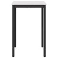 vidaXL Barový stôl Biela 70 x 70 x 105 cm Masívne borovicové drevo