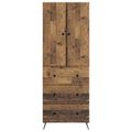 vidaXL Sada skríň 2 ks 66 x 34,5 x 90 cm Kompozitné drevo Staré drevo