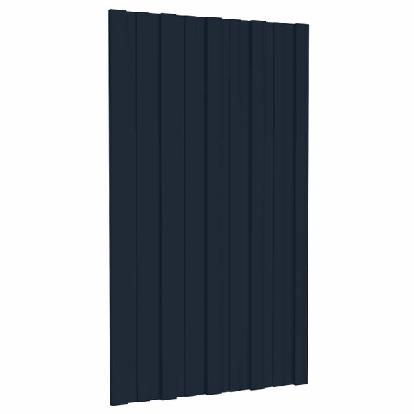 vidaXL Strešný panel 36 pcs Antracitová 80 x 45 cm Pozinkovaná oceľ
