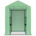 vidaXL Skleník s policami, oceľ 143x143x195 cm
