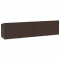 vidaXL Záhradný úložný box hnedý 220x50x58 cm polyratan