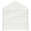 vidaXL Altánok so strechou, biely 17,84x2,28x2,69 m, polyetylén