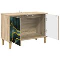 vidaXL TV skrinka WIJHE 69 x 33 x 50 cm Sonoma Kompozitné drevo