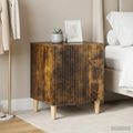vidaXL Nočný stolík 2 ks Dymový dub 43 x 34,5 x 50 cm Kompozitné drevo