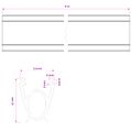 vidaXL Tesnenie garážových dverí Čierna 41 x 33 mm 6 m PVC
