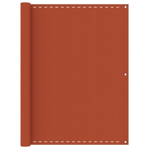 vidaXL Balkónová markíza oranžová 120x500 cm HDPE