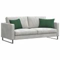 vidaXL Vankúše na pohovku 2 pcs Tmavozelená 60 x 40 cm