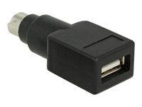 Adaptér klávesnice / myši - PS/2 (M) na USB (F) - čierna