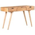 vidaXL Toaletný stolík so zrkadlom 112x45x76 cm masívne akáciové drevo