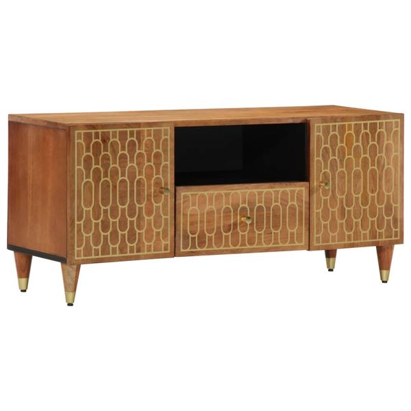 vidaXL TV skrinka 105x33x46 cm masívne mangovníkové drevo