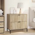 vidaXL Nočný stolík dub sonoma 63.5 x 36 x 61 cm Kompozitné drevo