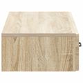 vidaXL Nástenný bočný stôl Dub sonoma 87,5 x 34,5 x 17 cm