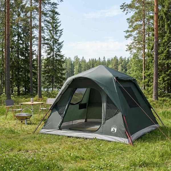 vidaXL Okamžitý stan so strechou Armádna zelená 305 x 275 x 190 cm