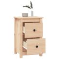 vidaXL Nočný stolík 40x35x61,5 cm masívne borovicové drevo
