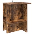 vidaXL Konferenčný stolík Dymový dub 40 x 30 x 49 cm Kompozitné drevo