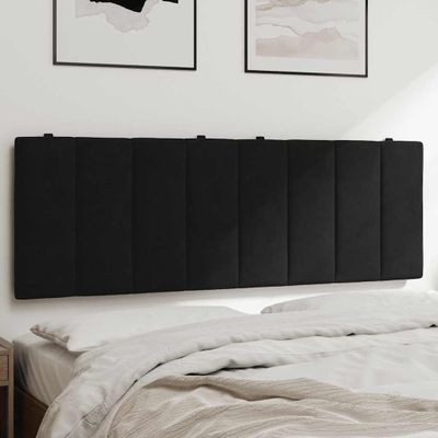 vidaXL Vankúš na čelo postele Hanko čierny 140 cm zamat