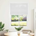 vidaXL plisovaná roleta biela 90x100 cm šírka látky 89,4 cm