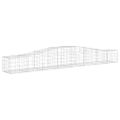 vidaXL Oblúkový gabionový kôš 5 ks 400x50x40/60 cm pozinkované železo