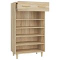vidaXL Botník farba dubu sonoma 60x35x105 cm spracované drevo