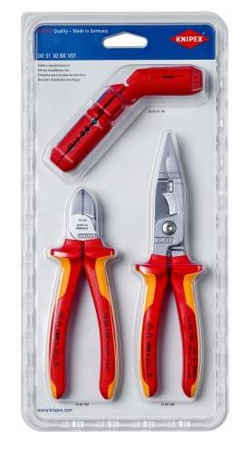 Knipex, 00 31 30 BK V01, Montážna sada KNIPEX pre elektro