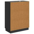 vidaXL Servírovacia skriňa Čierna 66 x 34,5 x 87 cm Kompozitné drevo