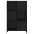 vidaXL Knižnica 68 x 30 x 108.5 cm Kompozitné drevo Čierny dub