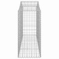 vidaXL Oblúkové gabiónové koše 8ks 200x50x100/120cm pozinkované železo