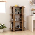 vidaXL Knižnica/deliaca stena tmavý dub 80x30x123,5 cm