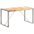 vidaXL Jedálenský stôl 140x70x75 cm masívne surové mangovníkové drevo